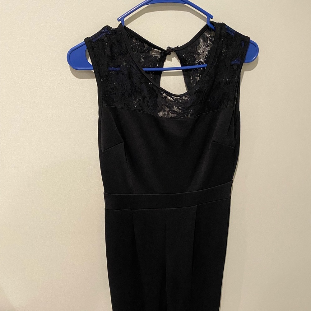 Black long pant romper!